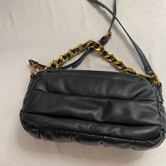 Steve Madden Black Quilted Coleman Purse Handbag - Picture 10 of 13